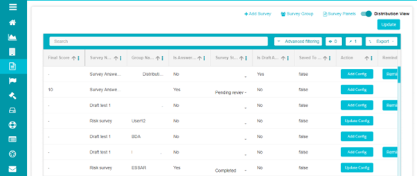image showing surveys in surveys module