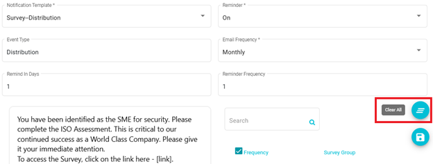 Screenshot showing clear all icon