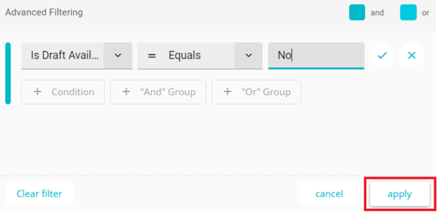 screenshot highlighting apply button