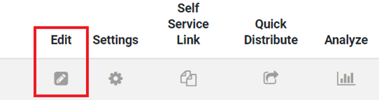 Screenshot showing edit option option