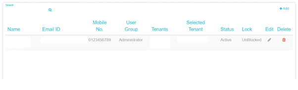 image displaying user details