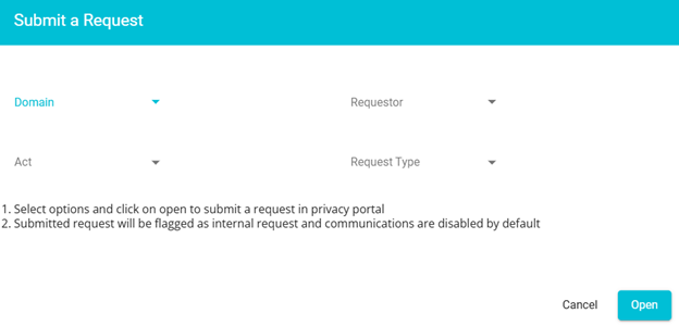 Screenshot showing the pop-up