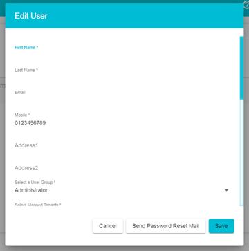 image displaying edit popup screen