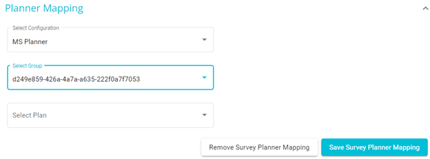 Screenshot showing Planner Mapping tab